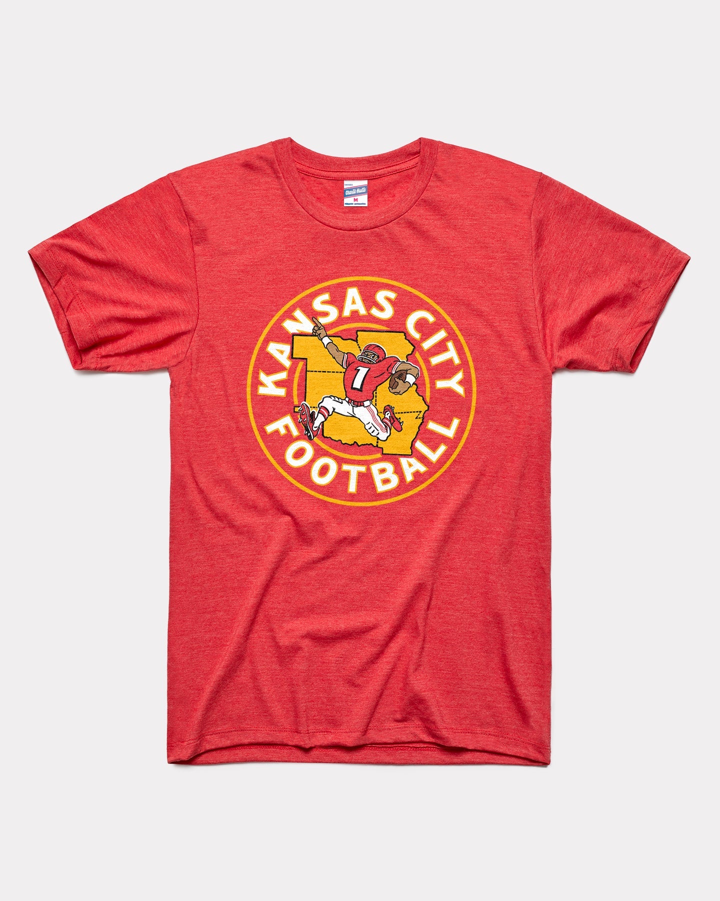 Red Kansas City Football Vintage T-Shirt