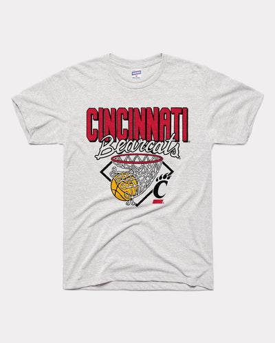 Ash Grey Cincinnati Bearcats Nothing But Net Vintage T-Shirt