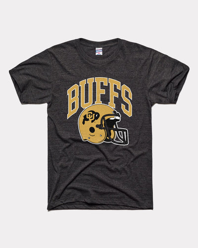 Black Colorado Buffaloes Football Helmet Vintage T-Shirt