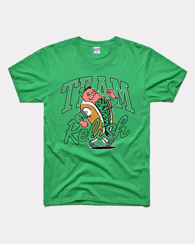 Green Team Relish Hot Dog Derby Vintage T-Shirt