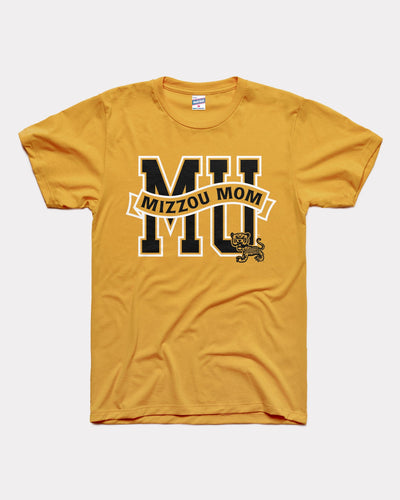 Gold Mizzou Tigers Mom Vintage T-Shirt