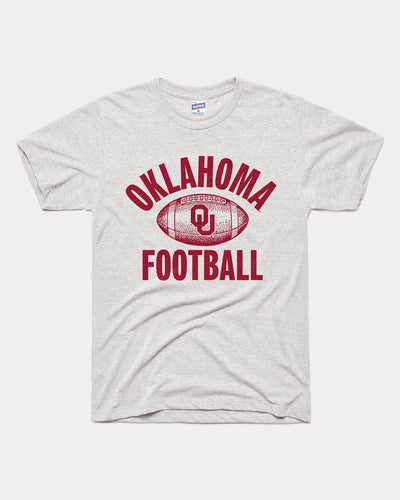 Ash Grey OU Oklahoma Sooners Football Vintage T-Shirt