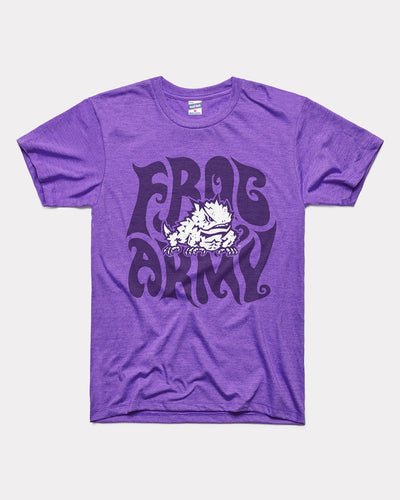 Purple TCU Frog Army Vintage T-Shirt