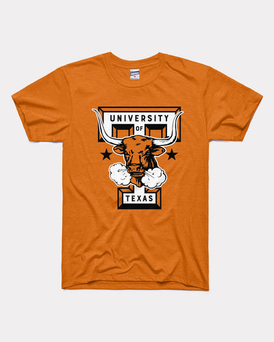 Burnt Orange Texas Longhorns Monogram T Vintage T-Shirt