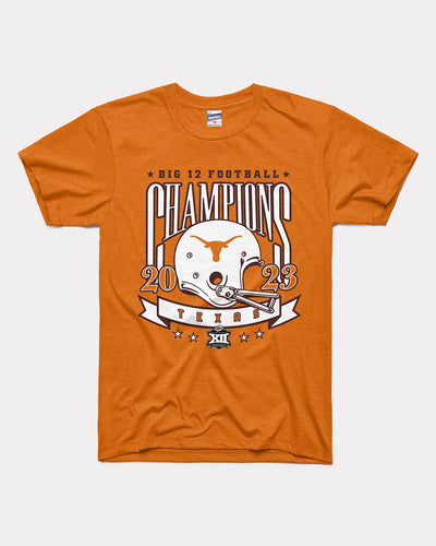 Burnt Orange Texas Longhorns Big 12 Football Champs Vintage T-Shirt