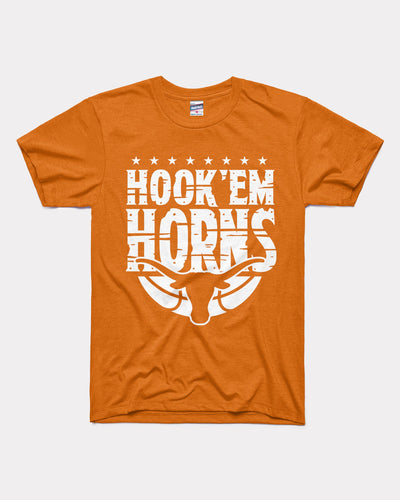 Burnt Orange Texas Longhorns  Hook 'Em Horns T-Shirt