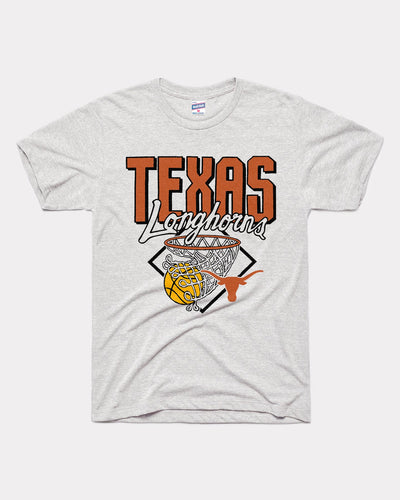 Ash Grey Texas Longhorns Nothing But Net Vintage T-Shirt