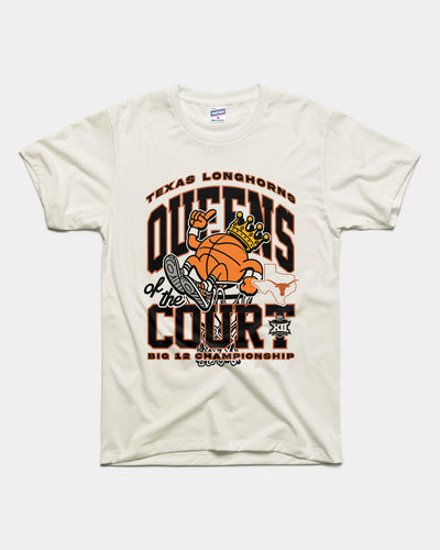 Texas Longhorns Queens of the Court Vintage White T-Shirt