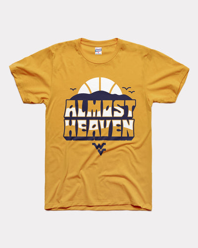 Gold West Virginia Mountaineers Almost Heaven Vintage T-Shirt