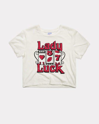 Lady Luck White Crop Top
