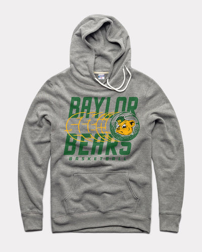 Grey Baylor Bears Basketball Vintage Hoodie Sweatshirt