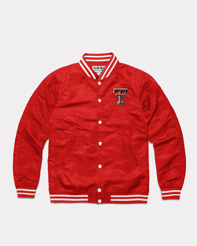 Red Texas Tech Red Raiders Vintage Varsity Jacket Front