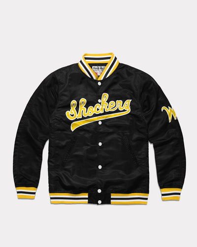 Black Wichita State Shockers Vintage Varsity Jacket