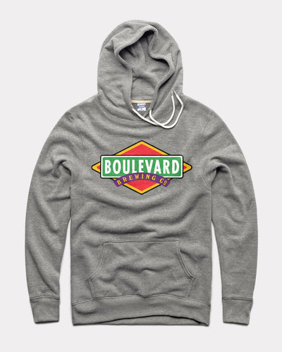 Grey Boulevard Brewing Co. Logo Vintage Hoodie Sweatshirt