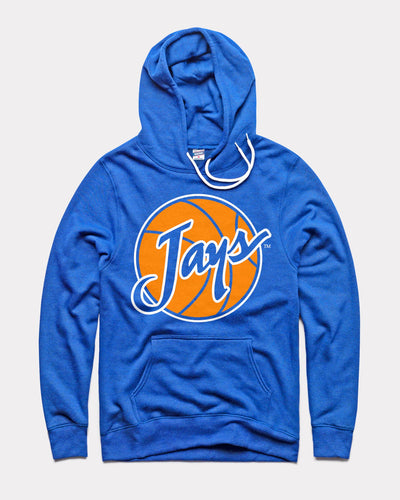 Royal Blue Creighton Jays Basketball Vintage Hoodie Sweatshirt