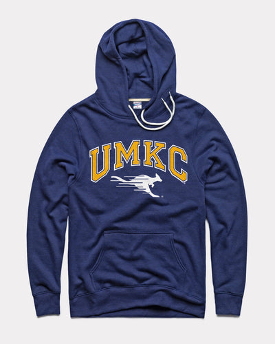 Navy UMKC Roos Vintage Hoodie Sweatshirt