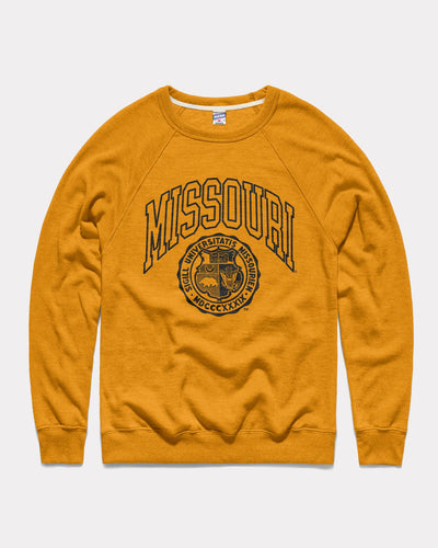 Gold Missouri Seal Vintage Crewneck Sweatshirt