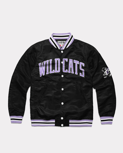 Kansas State Wildcats Black Varsity Jacket Front