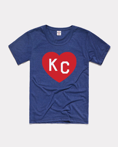 Navy KC Heart Vintage Women's T-Shirt