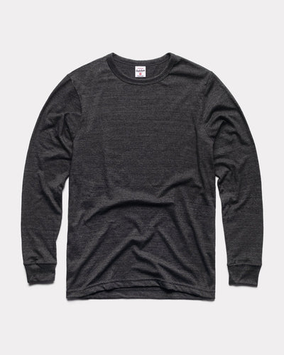 Black Long Sleeve Essentials Collection Vintage T-Shirt