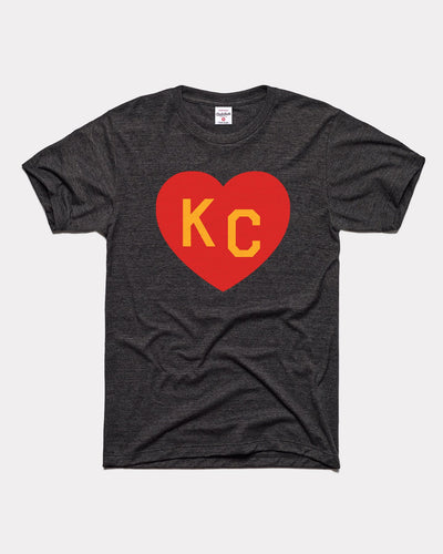 Black & Red KC Heart Vintage T-Shirt