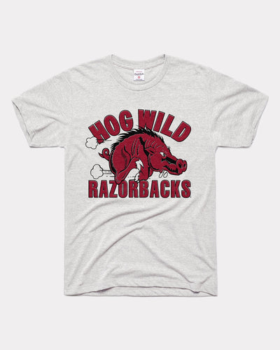 Ash Grey Hog Wild Arkansas Razorbacks Vintage T-Shirt