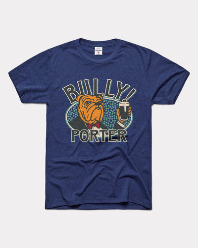 Navy Bully! Porter Boulevard Brewing Co. Bulldog Vintage T-Shirt