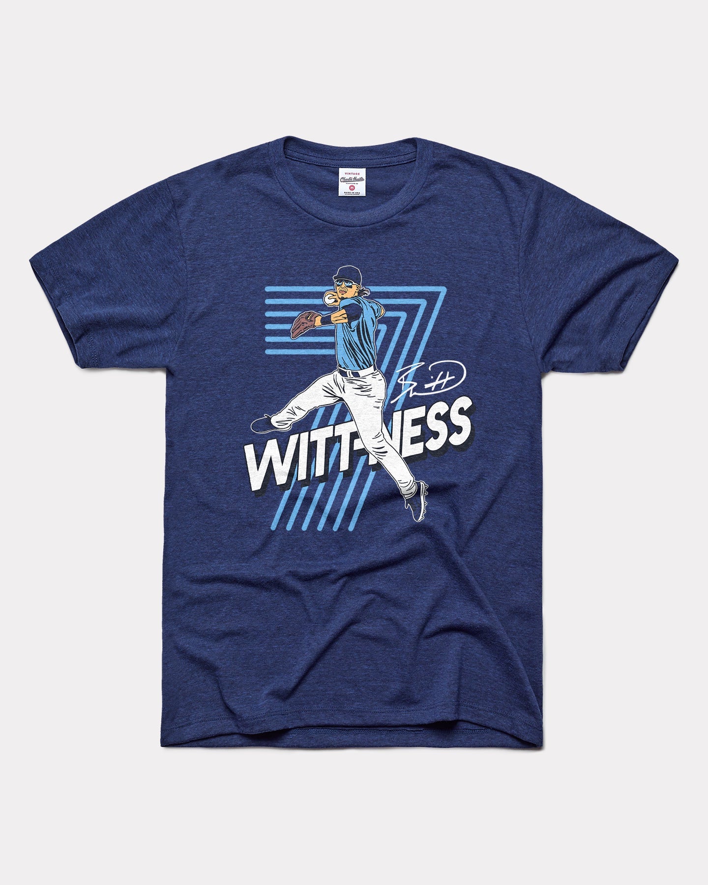 Bobby Witt Junior Wittness Navy T-Shirt | Charlie Hustle 04 / XXL