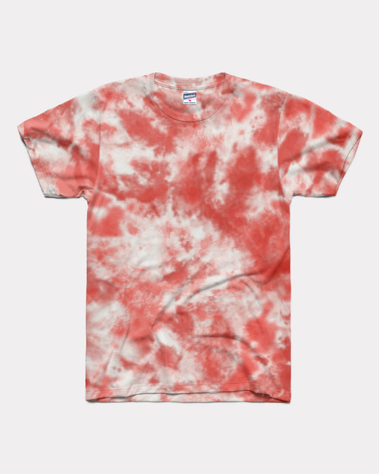Red and White Tie Dye T-Shirt