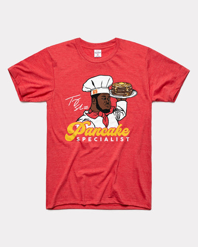 Red Trey Smith Pancake Specialist Vintage T-Shirt