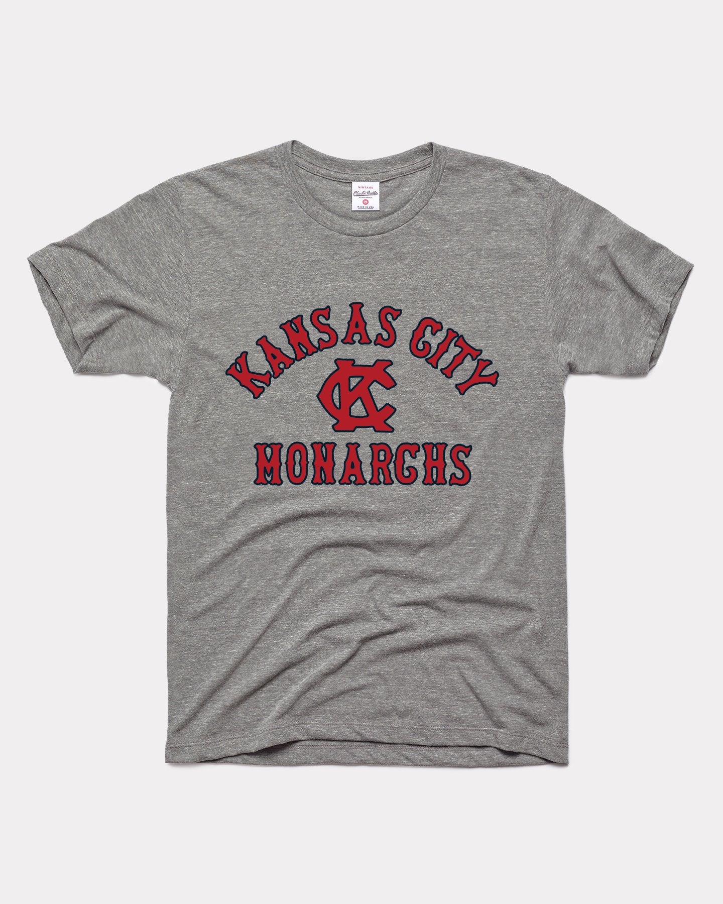 Charlie Hustle Kansas City Monarchs T-Shirt - Grey Small, Men's