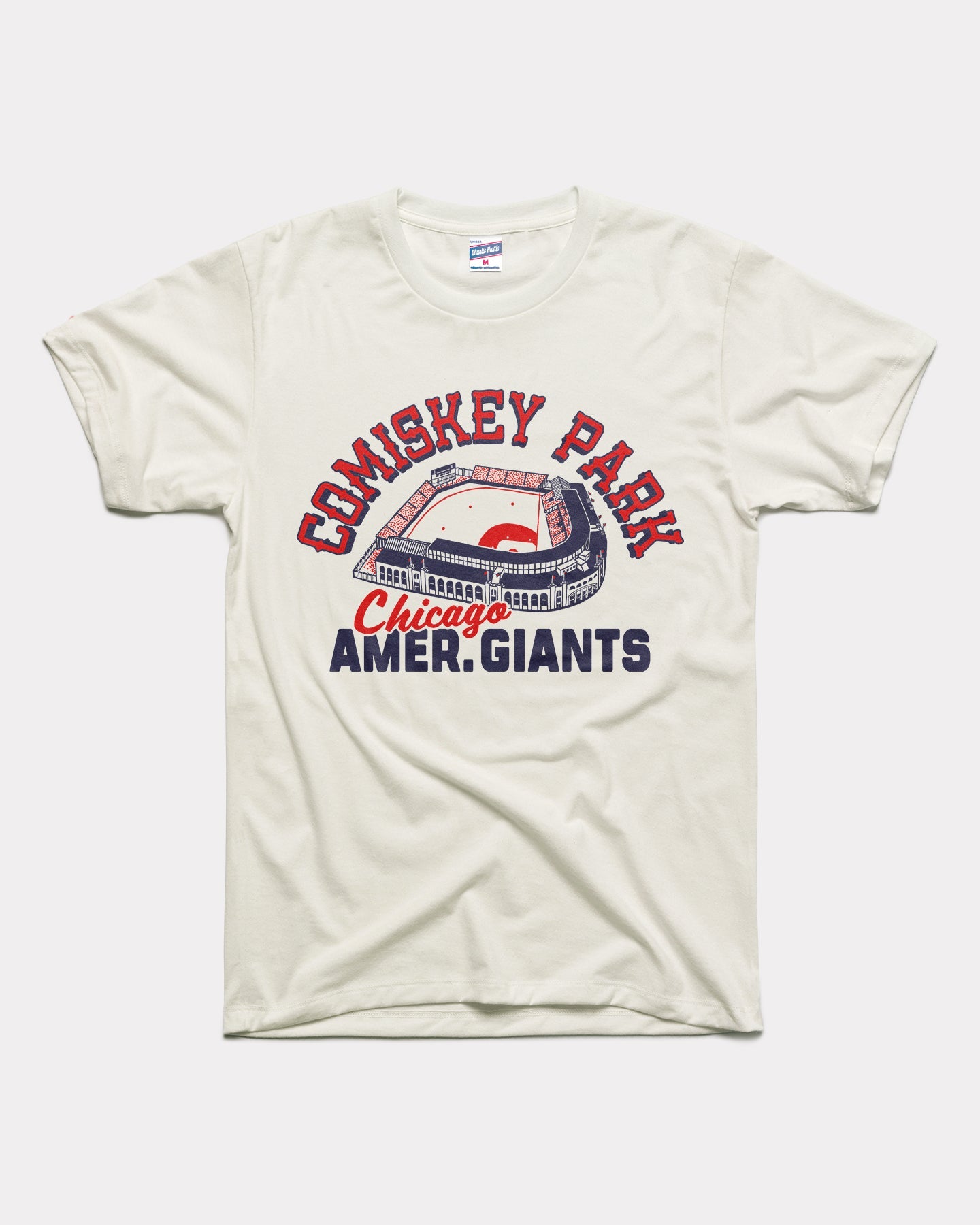 Comiskey Park Chicago Amer. Giants White T-Shirt | Charlie Hustle 31 / XXL