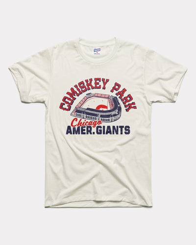 White Comiskey Park Chicago American Giants Vintage T-Shirt