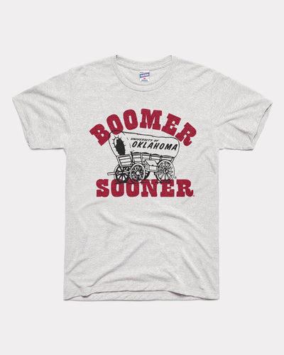 Ash Grey Boomer Sooner Oklahoma Sooners Wagon Vintage T-Shirt