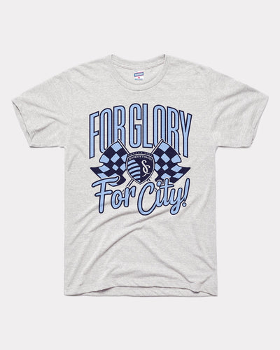 Ash Grey For Glory For City Sporting Kansas City Unisex Vintage T-Shirt