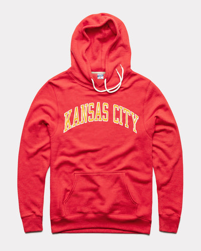 Red & Gold Kansas City Arch Vintage Hoodie Sweatshirt