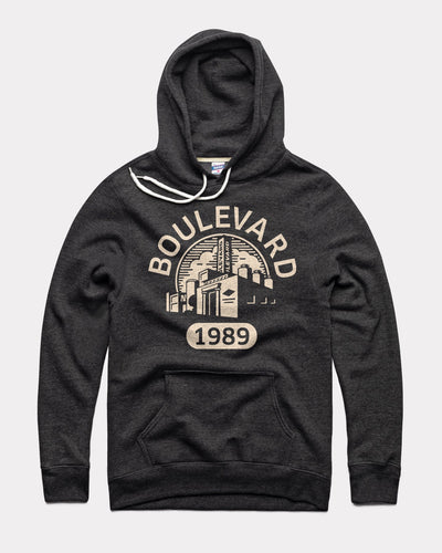 Boulevard 1989 Black Vintage Hoodie Sweatshirt