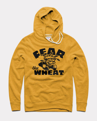 Gold Wichita State Fear the Wheat Shockers Vintage Hoodie Sweatshirt