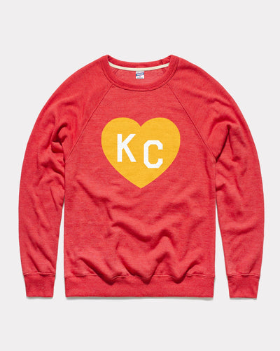 Red & Gold KC Heart Crewneck Sweatshirt