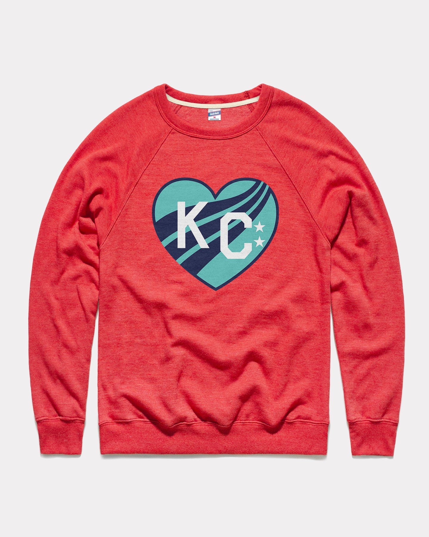 KC Current KC Heart Red Vintage Crewneck CHARLIE HUSTLE kc-current-kc-heart-red-vintage-crewneck-charlie-hustle