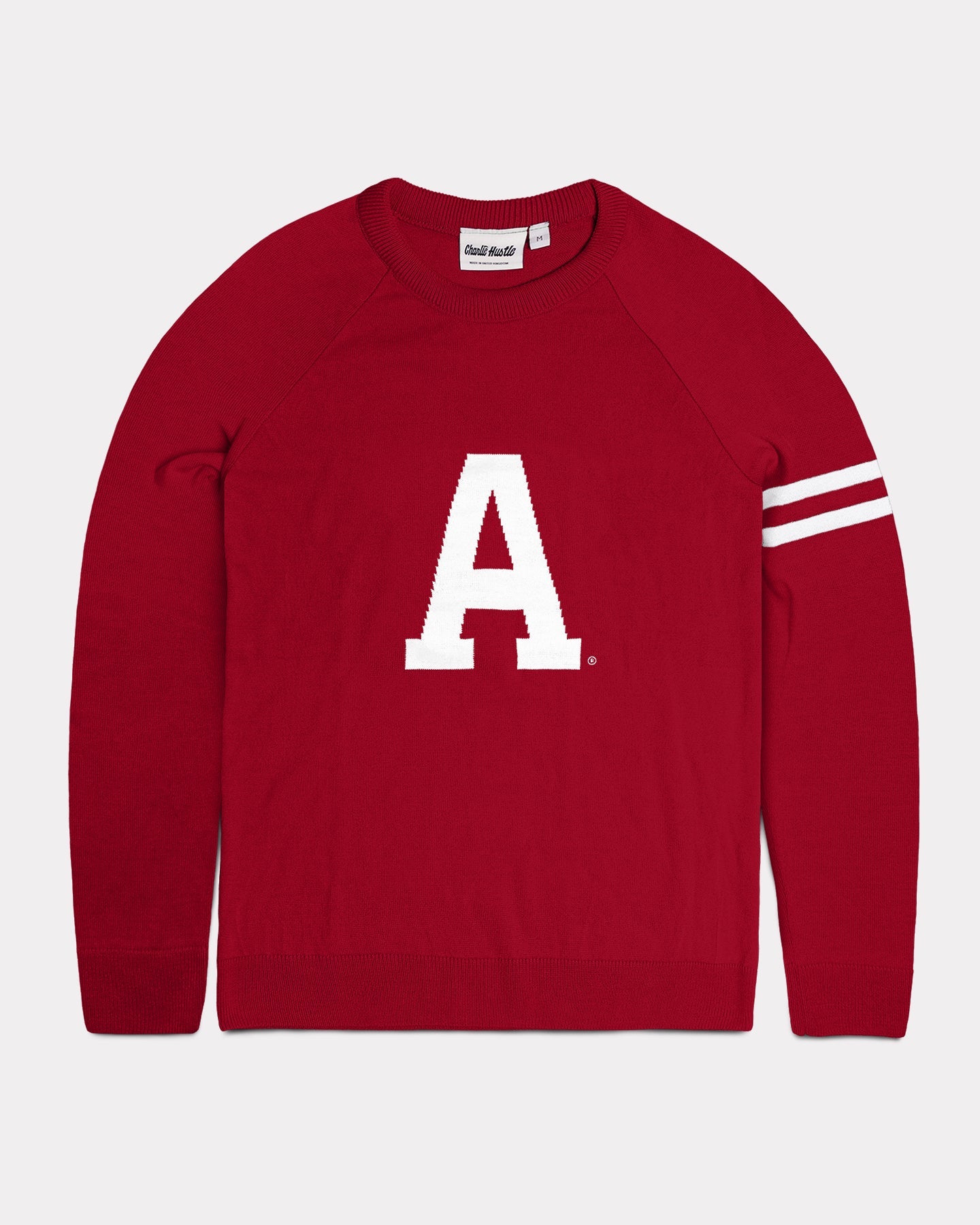 Cardinal Arkansas Razorbacks Block A Sweater CHARLIE HUSTLE