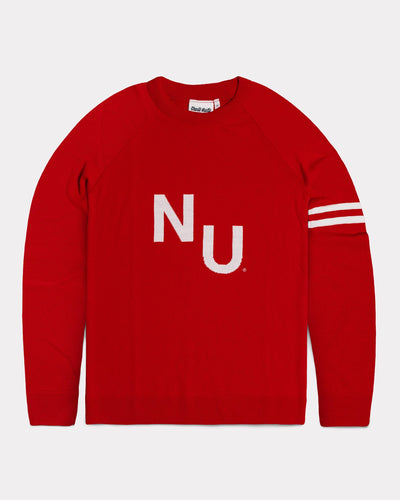 Red Nebraska Cornhuskers Block N Sweater