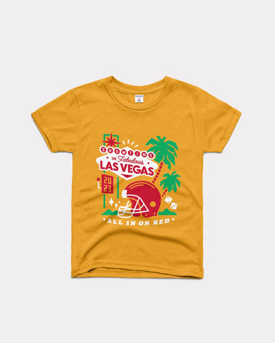 Gold Youth Kansas City Showtime in Vegas Vintage Kids T-Shirt