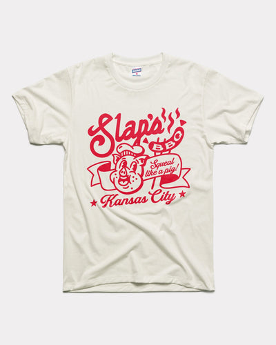 White Slaps BBQ Squeal Like A Pig Vintage T-Shirt