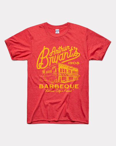 Red Arthur Bryant's Barbeque Heather Vintage T-Shirt