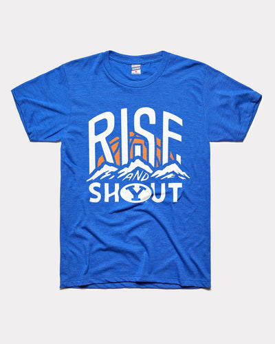 Royal Blue BYU Cougars Rise and Shout Vintage T-Shirt