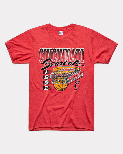 Red Cincinnati Bearcats 1992 Basketball Vintage T-Shirt