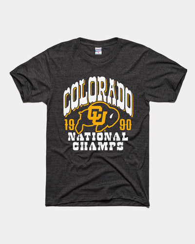Black Colorado Buffaloes Football 1984 National Champs Vintage T-Shirt