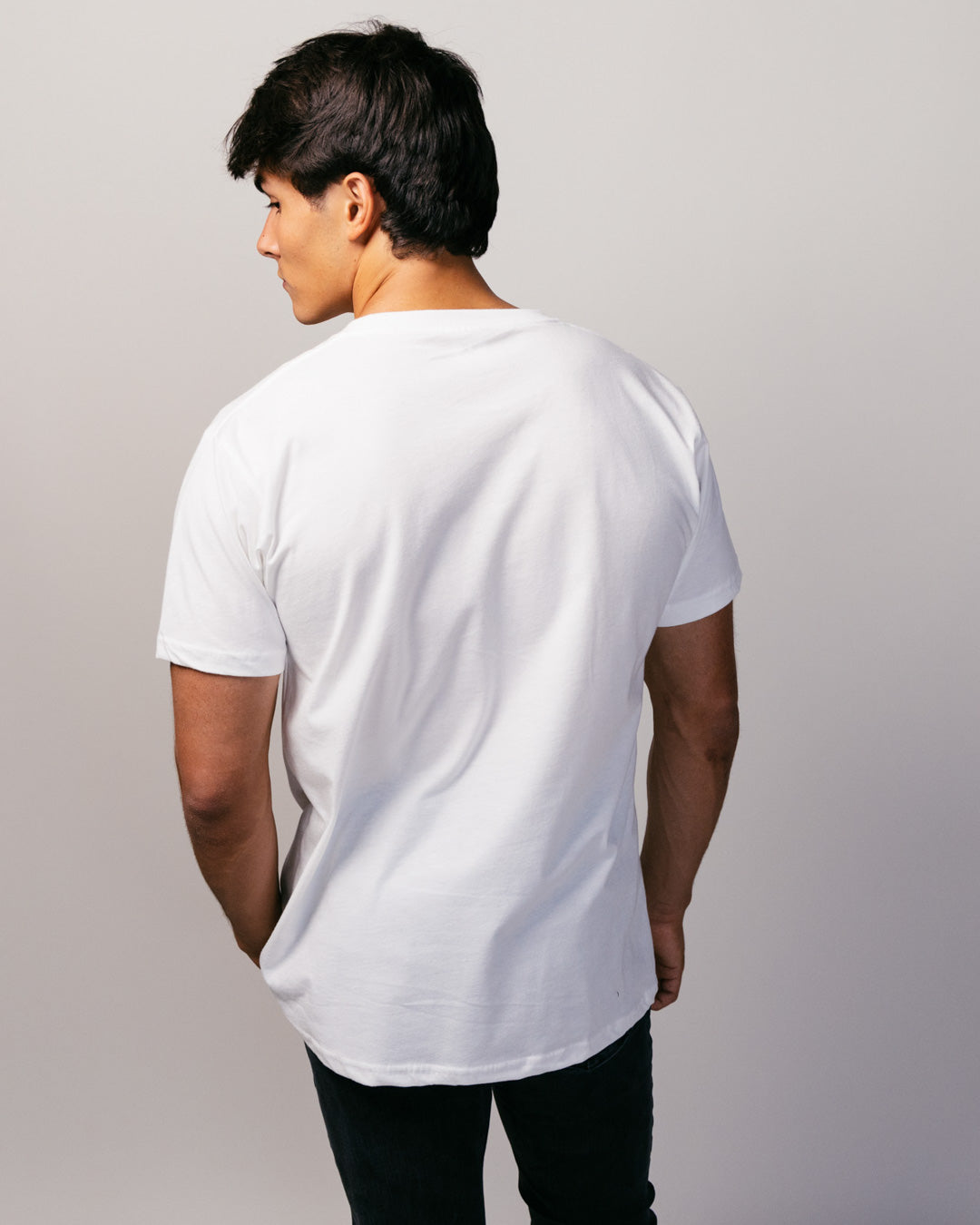 White T Shirt Back