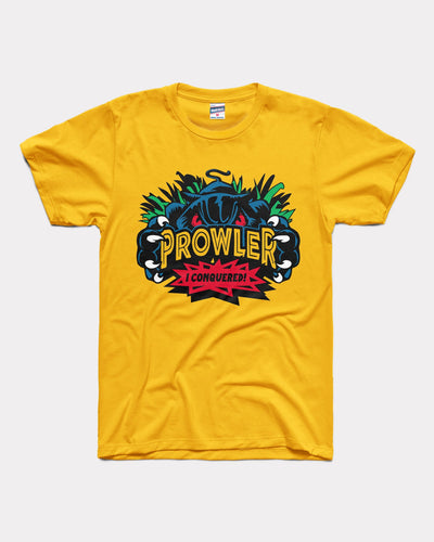 Gold Worlds of Fun Prowler Coaster I Conquered! Vintage T-Shirt